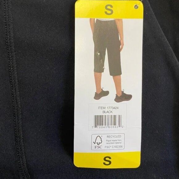 NWT Tuff Athletics Ladies' Vida Capri, Pull-On, Wide Leg Hem, Black, Small - Picture 5 of 15